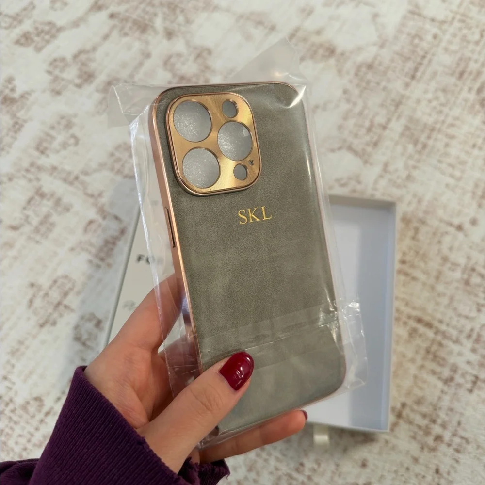 Gold and Gray Phone Case